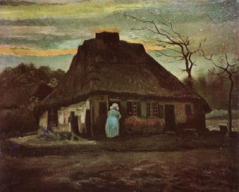 Cottage with Trees (nn04), Vincent Van Gogh